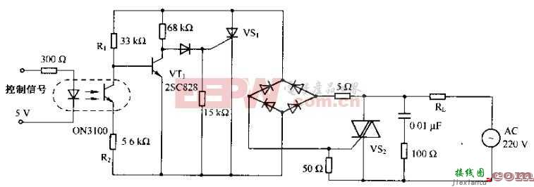 由光电耦合器组成的交流控制电路  第1张