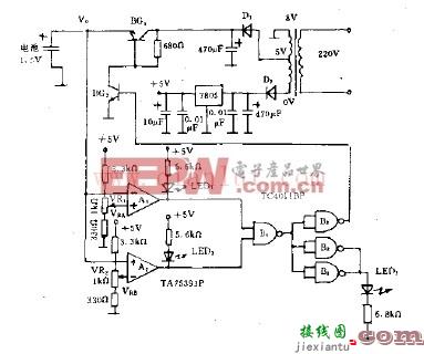 自控型电池充电器电路  第1张