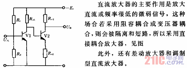 机电控制直流放大器电路  第1张