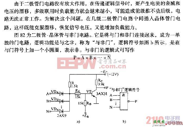 二极管-晶体管与非门电路  第1张