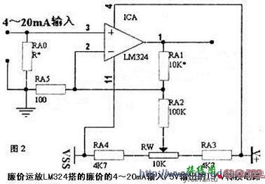 4～20mA输入/0～5V输出的I/V转换电路  第2张