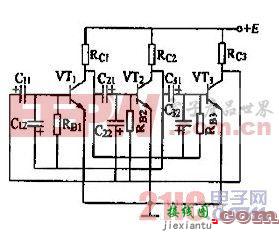 三管无稳态电路图  第1张