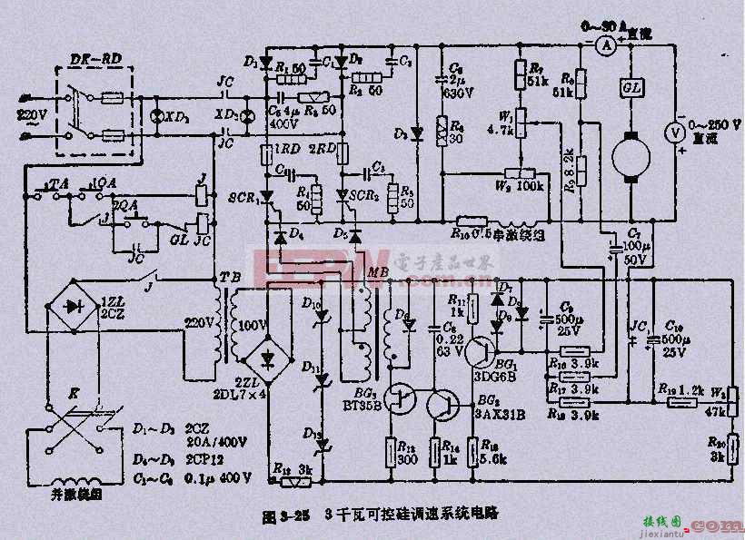 3KW可控硅直流调速系统电路  第1张