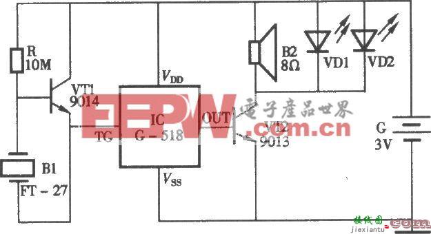声控电子鸟电路  第1张