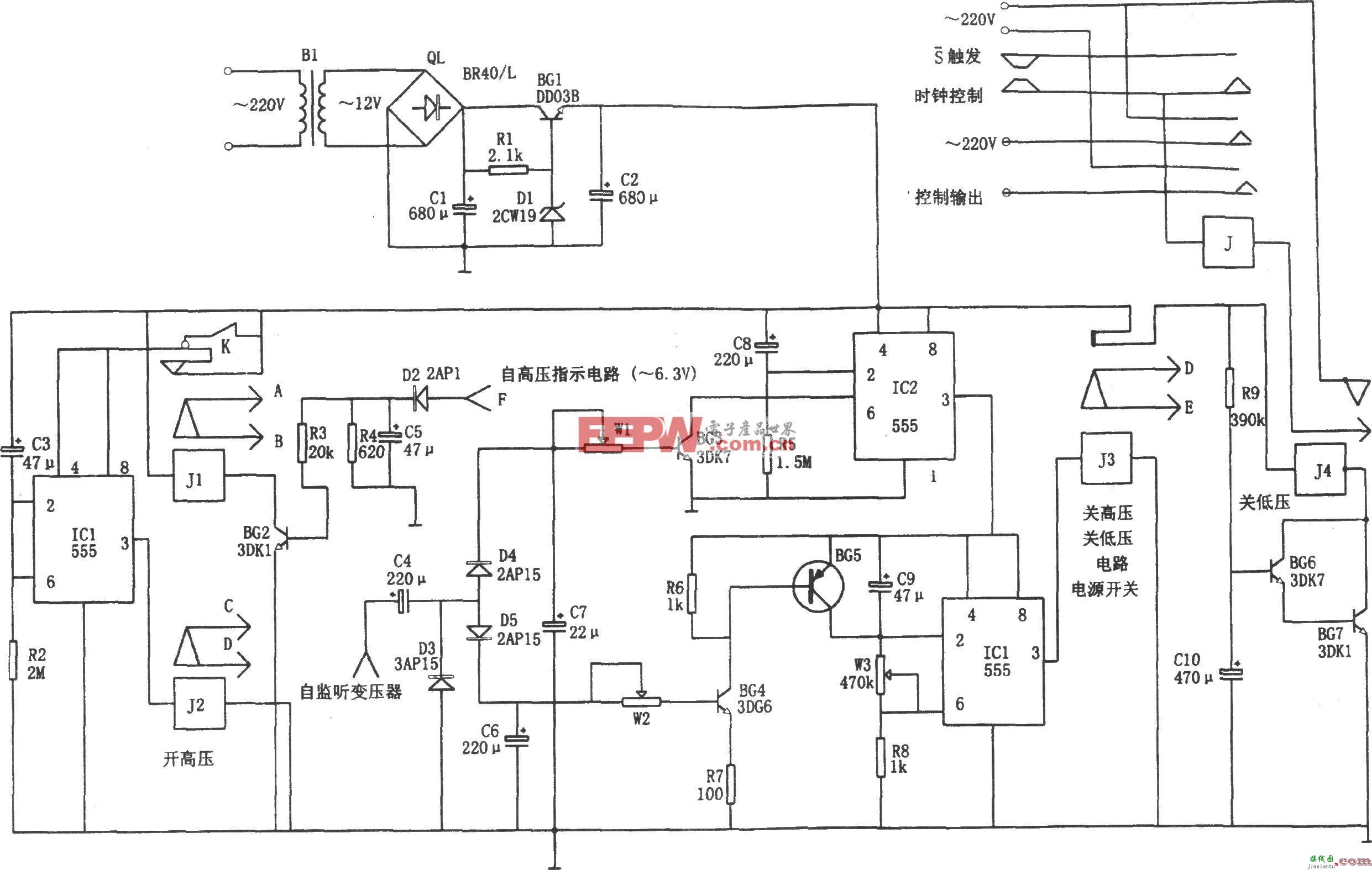 555构成的自动广播控制器  第1张