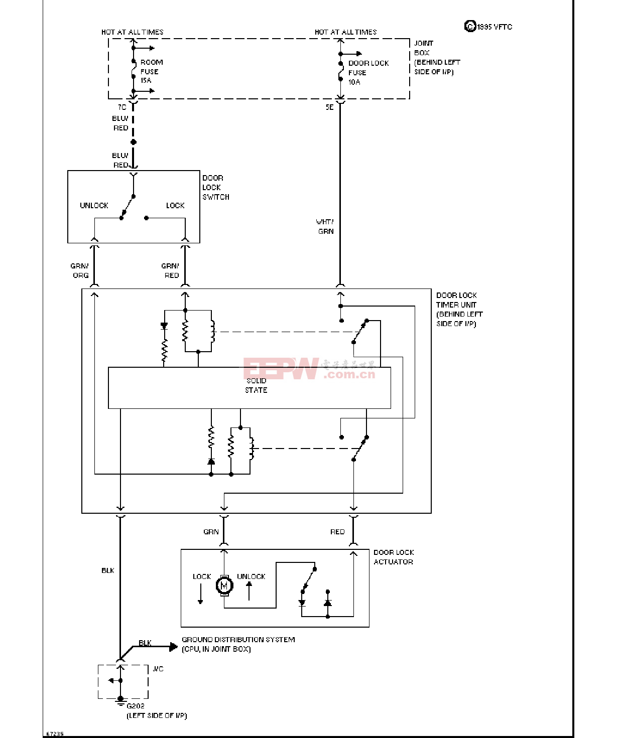 电动门锁电路图  第1张