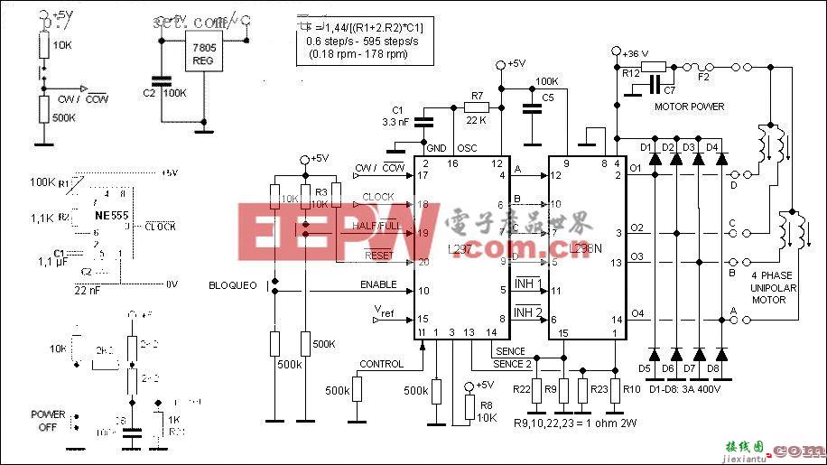 两相/四相(L297 L298)步进电机驱动电路  第1张