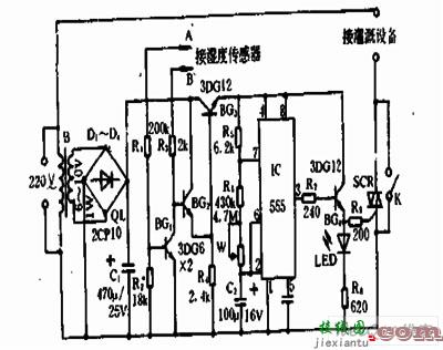 间歇自动灌溉控制器电路  第1张