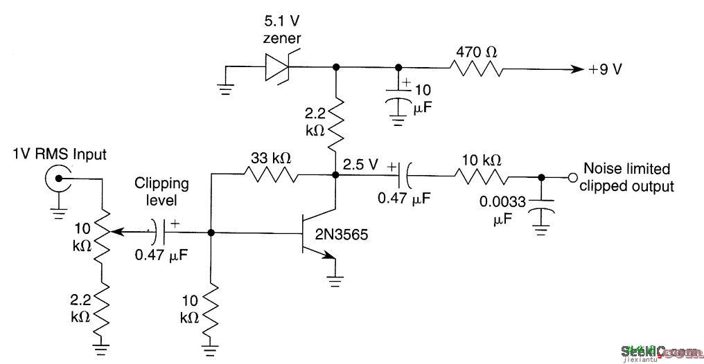 简单的噪声限制器电路  第1张