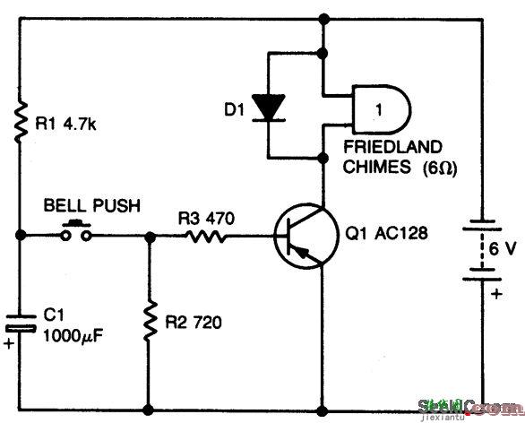 门铃延迟电路
  第1张