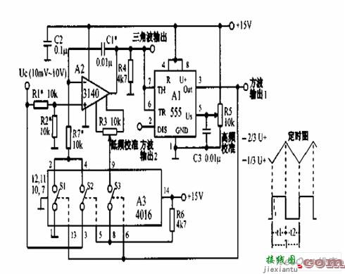 音乐线性压控振荡器电路图  第1张