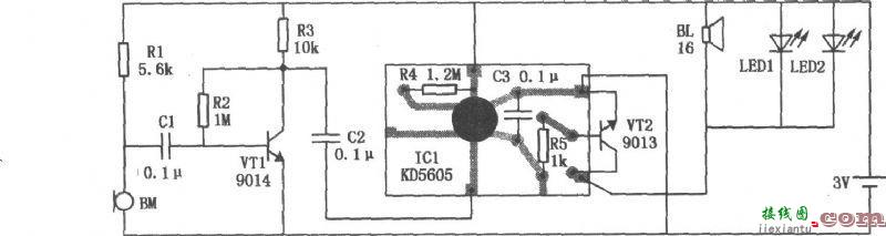 小猫声控玩具电路  第1张