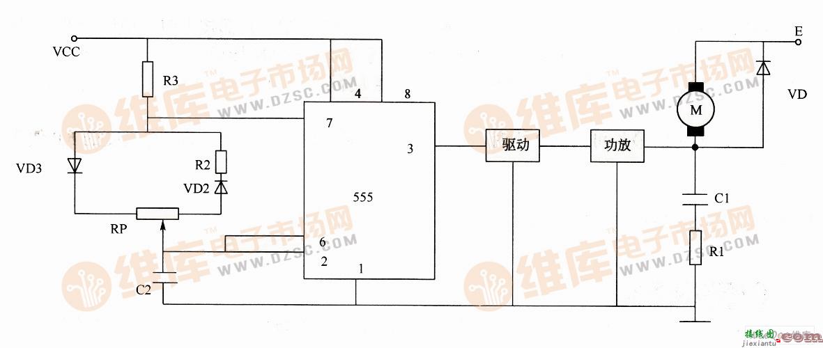 直流电机调速控制电路图  第1张