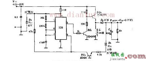 由反极性开关稳压器构成的电路图  第1张