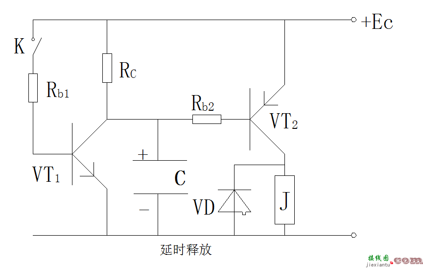 简易晶体管延时电路  第6张