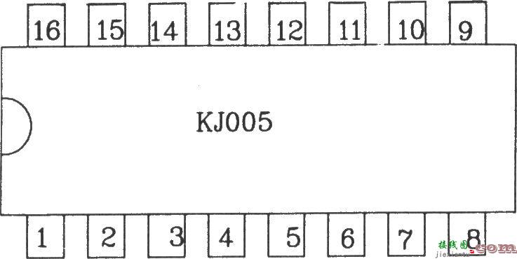 可控硅移相触发器KJ005外电路接线图  第1张