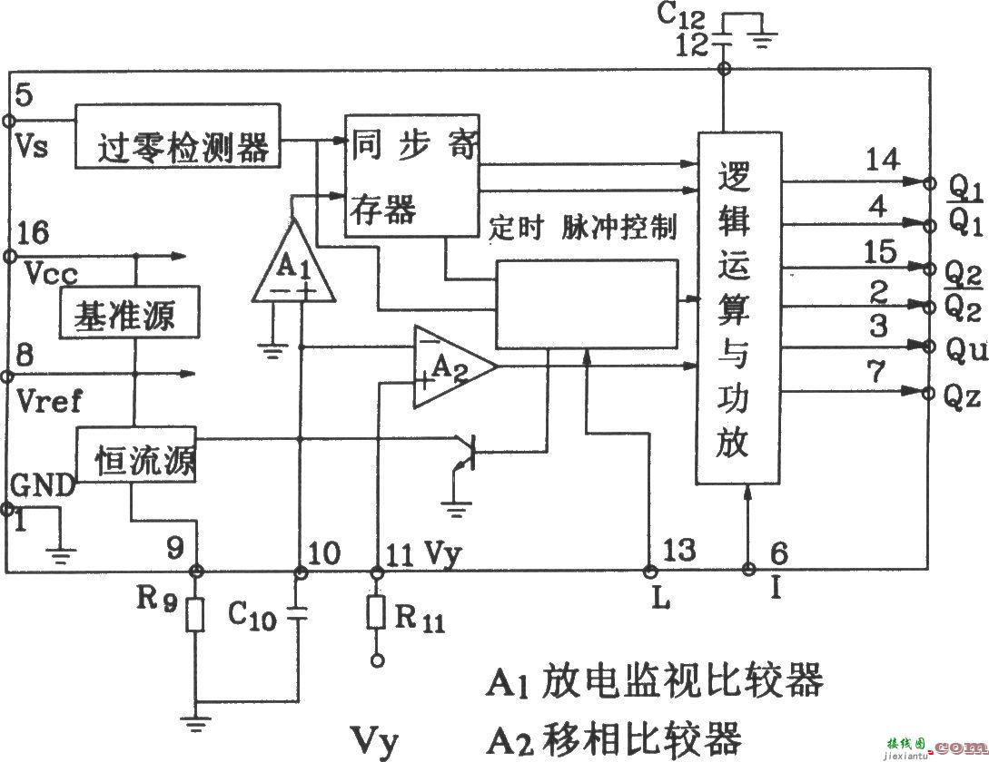 以TCA785为核心的可控硅三相全控桥触发电路图  第2张