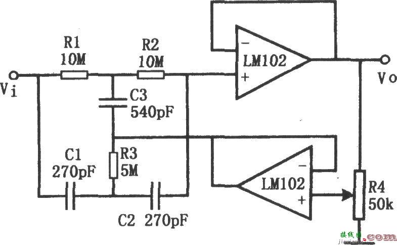 高Q值陷波滤波器(LM102)  第1张