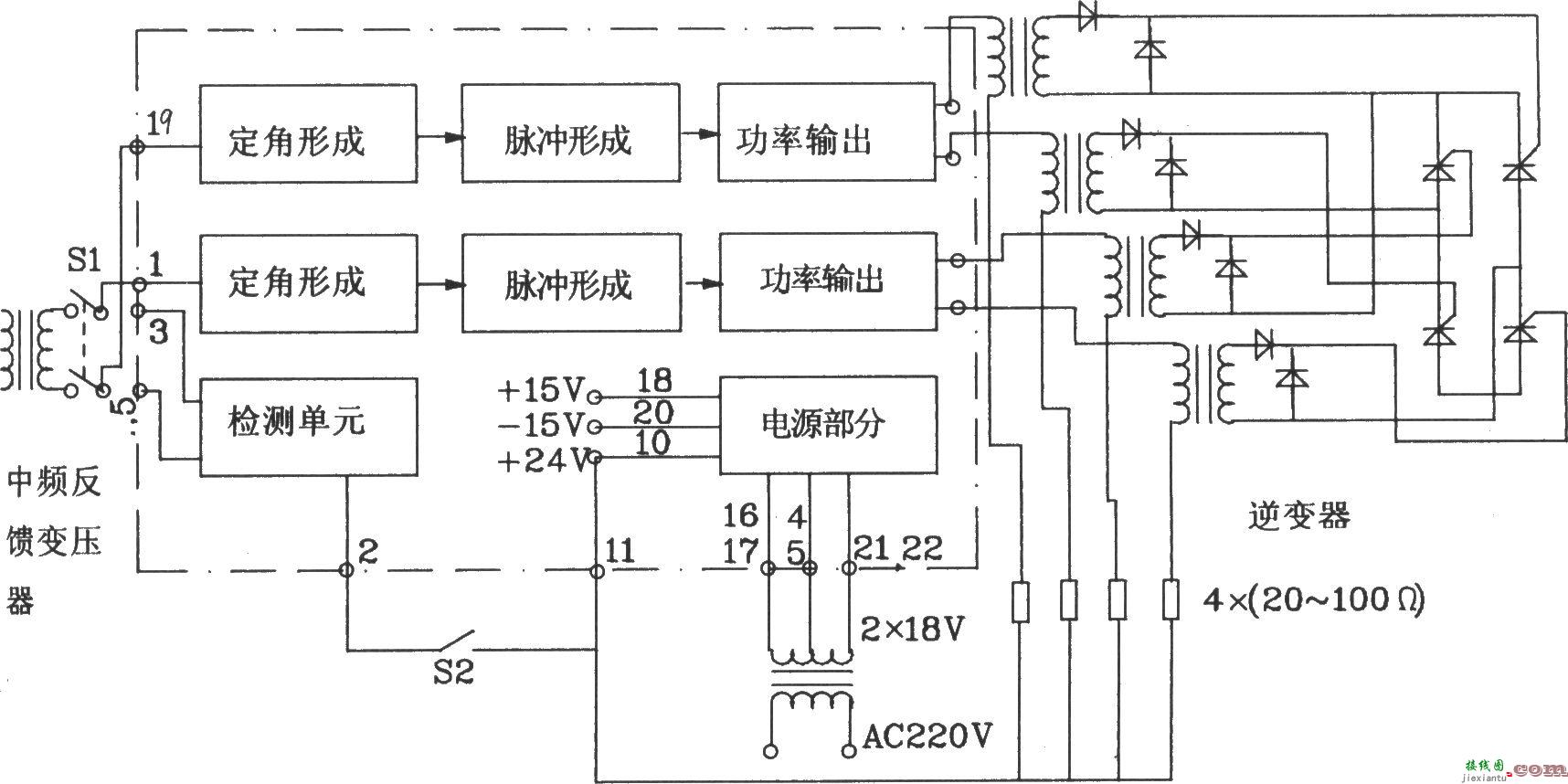 KJN4逆变换相板电原理图  第1张