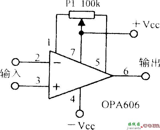 宽带Difet运算放大电路OPA606  第2张