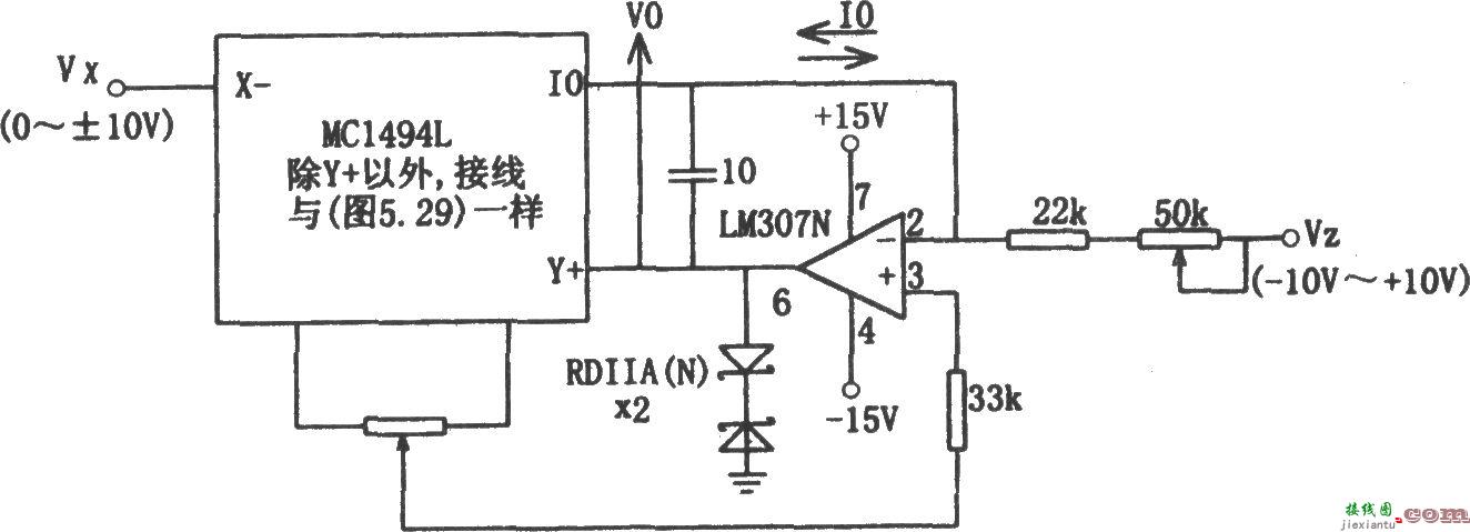 由MC1494和LM307构成的除法电路  第1张