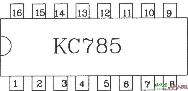 可控硅移相触发器KC785外电路连接图  第1张