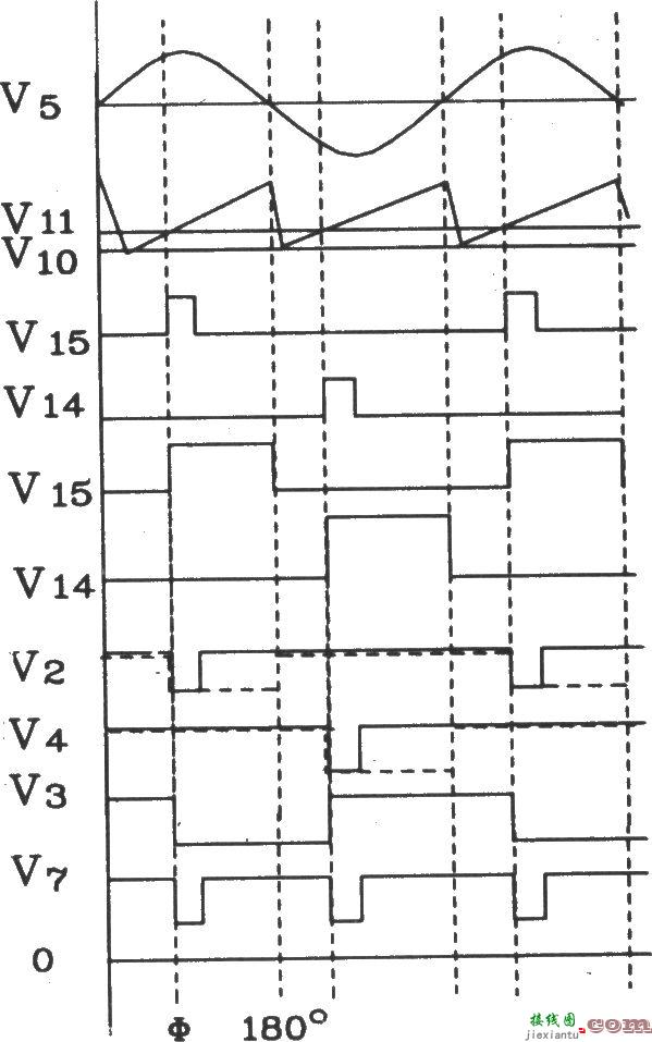 可控硅移相触发器KC785外电路连接图  第3张