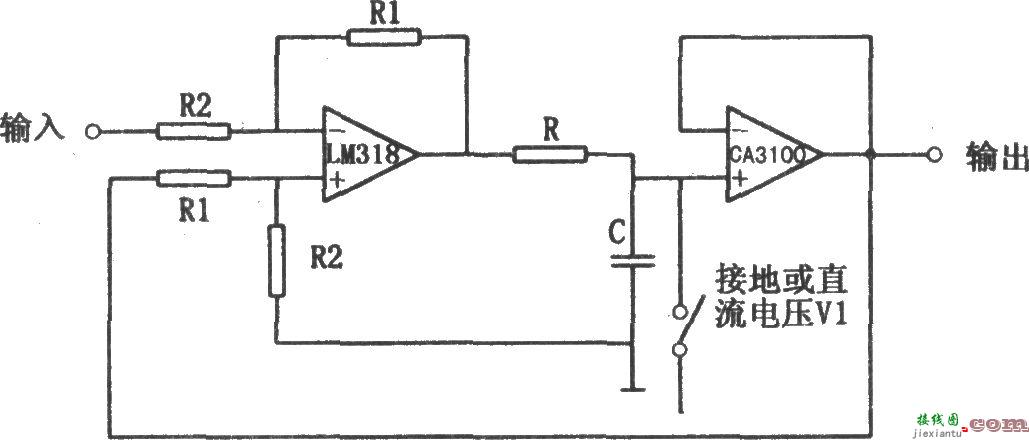 扩大了定时范围的积分器(LM318)  第1张