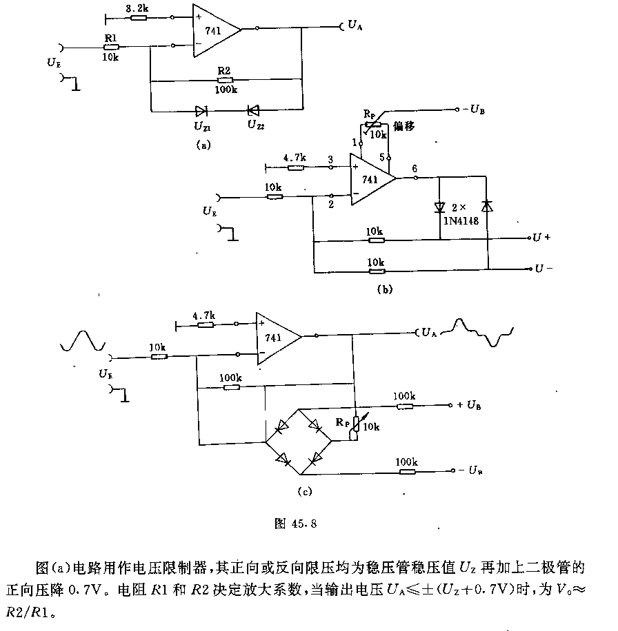 采用运算放大器的限制器和整流器电路  第1张