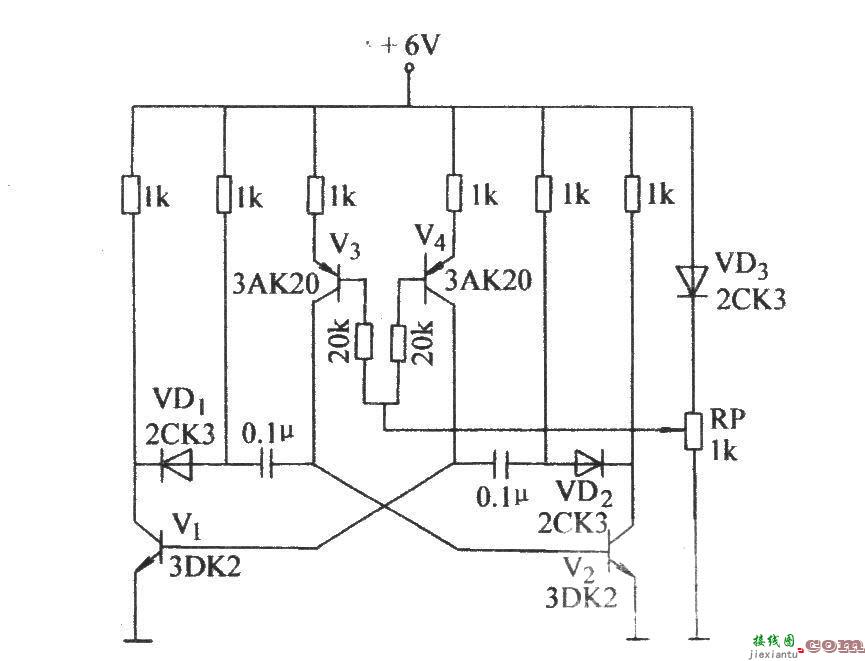 具有温度补偿频率稳定的无稳态电路  第1张