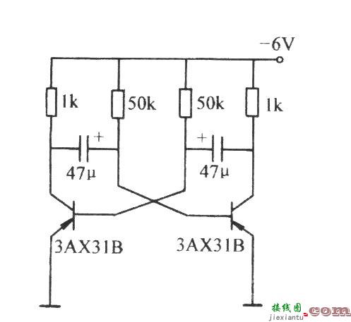 低频无稳态电路  第1张