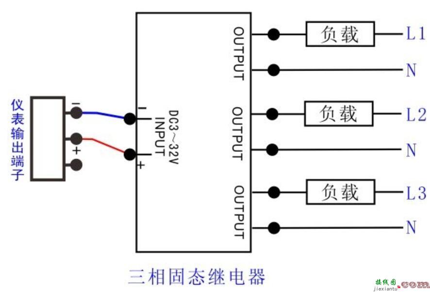 固态继电器和温控仪怎么接线  第1张