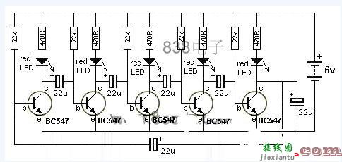 LED循环跑马灯电路  第2张