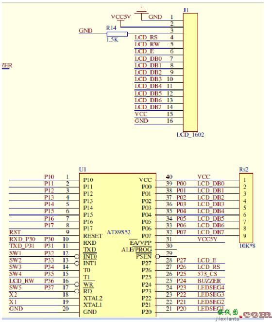 LCD1602显示电路图大全  第2张