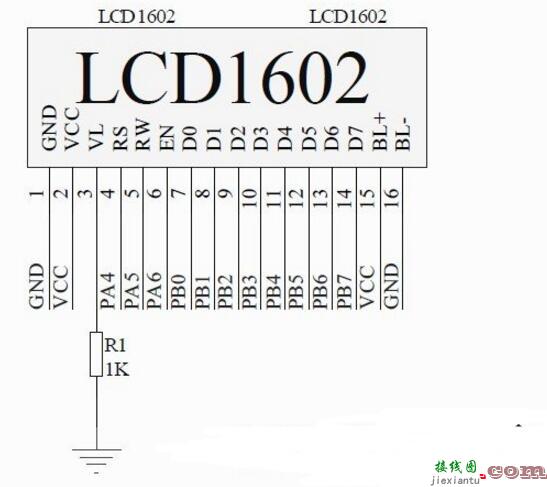 LCD1602显示电路图大全  第4张