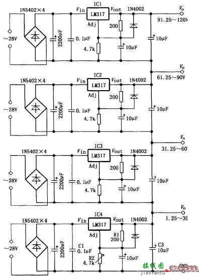 利用LM317制作简易电源设计电路  第4张
