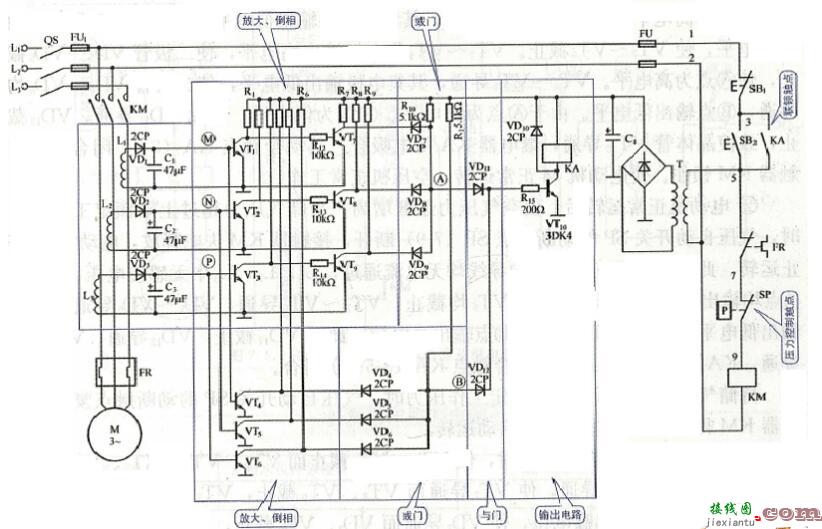 两款压缩机断相保护电路图解析  第2张