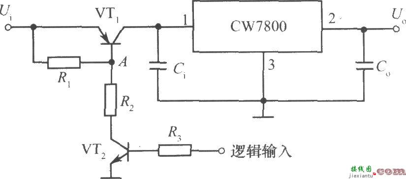 由逻辑输入电平遥控的集成稳压电源电路  第1张