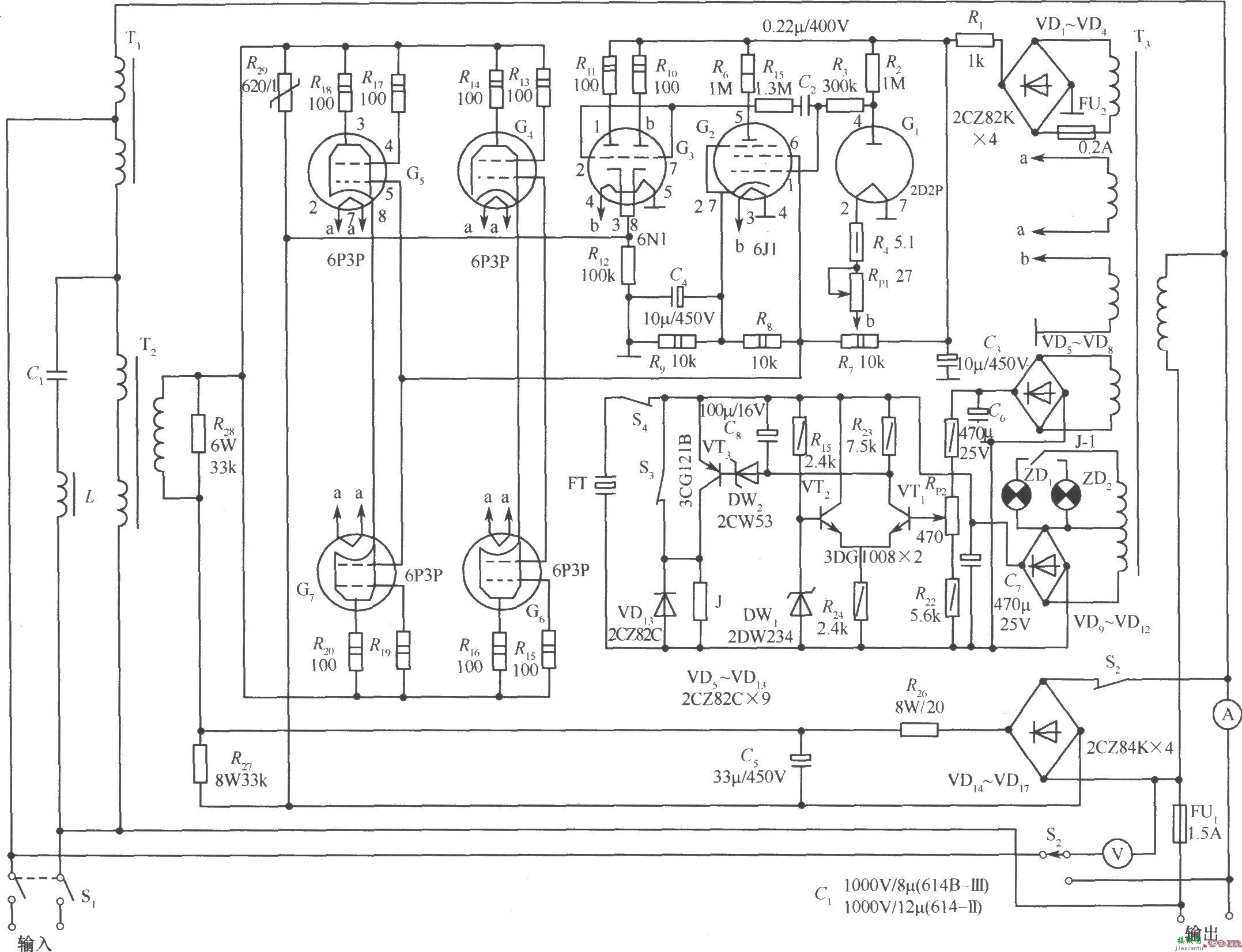 614BC-II(3kVA)交流稳压器电路  第1张