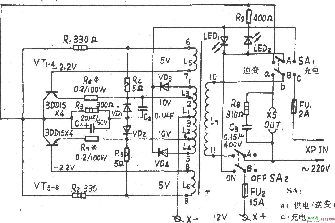 ZJ-100VA应急电源改进电路  第1张