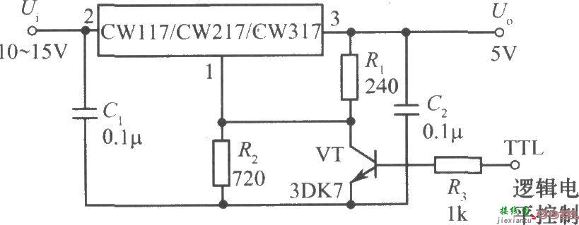 CW117／CW217／CW317构成逻辑控制集成稳压电源  第1张