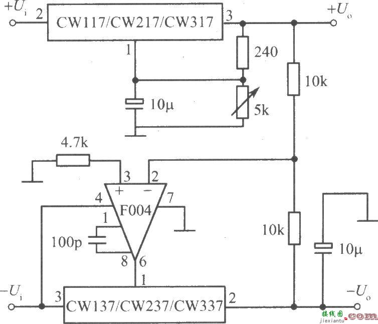 CW117／CW217／CW317构成正、负输出电压跟踪的集成稳压电源之二  第1张