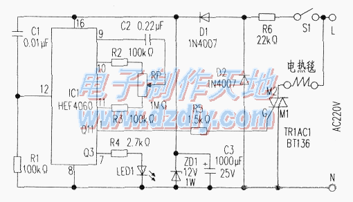 DIY节能型电热毯温控器  第1张