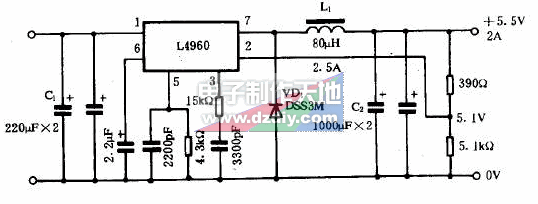 L4960降压变换电路  第1张