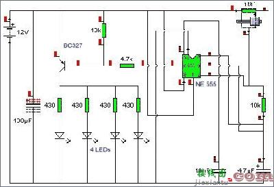 自制简单LED频闪灯电路  第2张