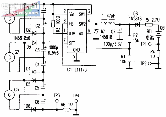 LT1173风力发电机充电控制器  第1张