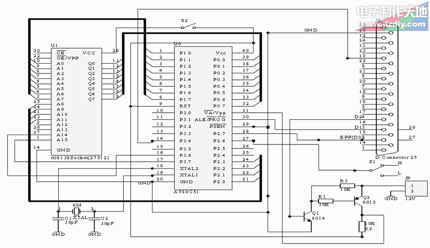 使用网卡芯片RTL8139改制AT89C51编程器  第1张
