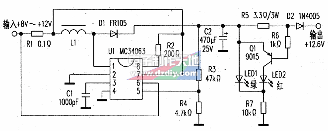 MC34063充电电压变换器  第1张