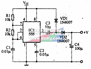 用ne555制作DC-DC升压电路  第1张