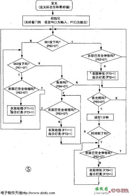 智能晾衣架控制电路  第5张